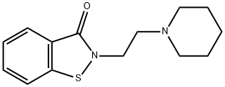 2-[2-(1-piperidinyl)ethyl]-1,2-benzisothiazol-3(2H)-one 结构式