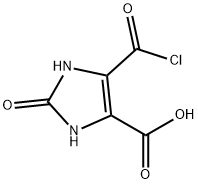 1H-Imidazole-4-carboxylicacid,5-(chlorocarbonyl)-2,3-dihydro-2-oxo-(9CI) Structure