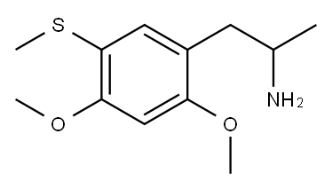 1-(2,4-dimethoxy-5-methylsulfanyl-phenyl)propan-2-amine 结构式