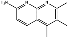 5,6,7-三甲基-1,8-萘啶-2-胺 结构式