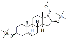 Androst-5-en-17-one, 3,16-bis[(trimethylsilyl)oxy]-, O-methyloxime, (3 beta,16beta)- 结构式