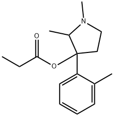 1,2-Dimethyl-3-(o-tolyl)pyrrolidin-3-ol propionate 结构式