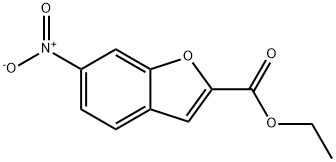 6-硝基-2-苯并呋喃羧酸乙酯 结构式