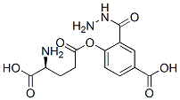 L-Glutamic acid, 5-(2-(4-carboxyphenyl)hydrazide) 结构式