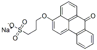 1-Propanesulfonic acid, 3-((7-oxo-7H-benz(de)anthracene-3-yl)oxy)-, so dium salt 结构式