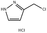 3-(氯甲基)吡唑盐酸盐 结构式