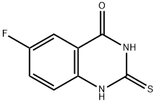6-氟-2-硫烷基-3,4-二氢喹唑啉-4-酮 结构式