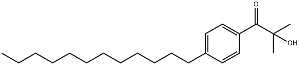 1-(4-十二烷苯基)-2-羟基-2-甲基-1-丙酮 结构式