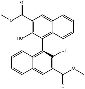 (S)-()2,2`-二羟基-1,1`-联萘-3,3`-二羧酸二甲酯 结构式