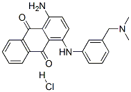 1-氨基-4-[[3-[(二甲基氨基)甲基]苯基]氨基]-9,10-蒽二酮单盐酸盐 结构式
