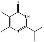 5-IODO-2-ISOPROPYL-6-METHYL-PYRIMIDIN-4-OL 结构式