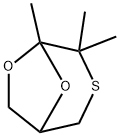 4,4,5-Trimethyl-6,8-dioxa-3-thiabicyclo[3.2.1]octane 结构式