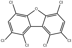 1,2,4,6,8,9-HEXACHLORODIBENZOFURAN 结构式