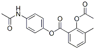 4-(acetylamino)phenyl 3-methyl-o-acetylsalicylate 结构式