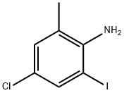 4-氯-2-碘-6-甲基苯胺 结构式