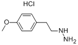1-(4-methoxyphenethyl)hydrazine hydrochloride 结构式