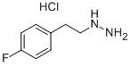 [2-(4-FLUORO-PHENYL)-ETHYL]-HYDRAZINE HYDROCHLORIDE 结构式