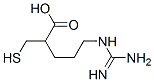 2-mercaptomethyl-5-guanidinopentanoic acid 结构式