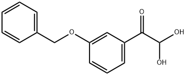 3-BENZYLOXYPHENYLGLYOXAL HYDRATE 结构式