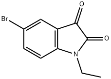5-bromo-1-ethyl-1H-indole-2,3-dione 结构式