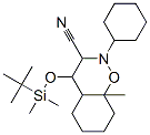 1,2-Benzoxazine-3-carbonitrile, 4-(t-butyldimethylsilyloxy)-2-cyclohex yl-8a-methylperhydro- 结构式