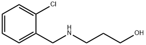3-{[(2-氯苯基)甲基]氨基}丙-1-醇 结构式