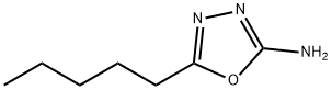 5-PENTYL-1,3,4-OXADIAZOL-2-YL-AMINE 结构式