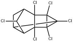 1,1a,4,5,5a,6-Hexachlorooctahydro-1,3,5-metheno-1H-cyclopropa[a]pentalene 结构式