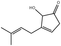 2-Hydroxy-3-(3-methyl-2-butenyl)-3-cyclopenten-1-one 结构式