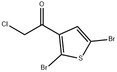2-CHLORO-1-(2,5-DIBROMOTHIEN-3-YL)ETHANONE 结构式