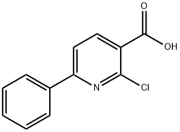 2-Chloro-6-phenylnicotinic acid 结构式