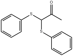 1,1-Bis(phenylthio)-2-propanone 结构式