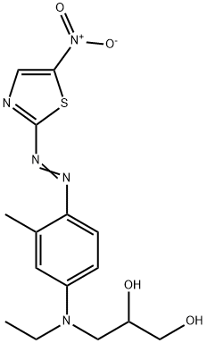 3-[ethyl[3-methyl-4-[(5-nitrothiazol-2-yl)azo]phenyl]amino]propane-1,2-diol 结构式