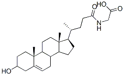 3-hydroxy-5-cholenoylglycine 结构式