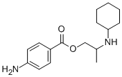 2-Cyclohexylaminopropyl=p-aminobenzoate 结构式
