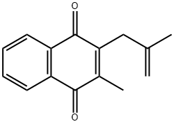 2-Methyl-3-(2-methyl-2-propenyl)-1,4-naphthalenedione 结构式