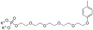 dipotassium 14-(p-tolyloxy)-3,6,9,12-tetraoxatetradecyl phosphate 结构式