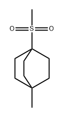 1-Methyl-4-(methylsulfonyl)bicyclo[2.2.2]octane 结构式