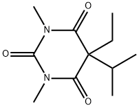 5-Ethyl-1,3-dimethyl-5-isopropyl-2,4,6(1H,3H,5H)-pyrimidinetrione 结构式