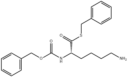 benzyl N-[(1S)-5-amino-1-benzylsulfanylcarbonyl-pentyl]carbamate Structure
