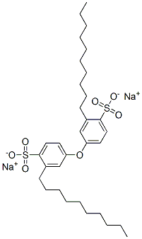 disodium 4,4'-oxybis[decylbenzenesulphonate] 结构式