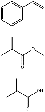 2-甲基-2-丙烯酸与苯乙烯和2-甲基-2-丙烯酸甲酯的聚合物铵盐 结构式