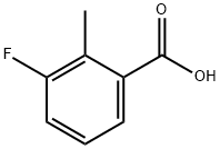 3-氟-2-甲基苯甲酸, 699-90-1, 结构式
