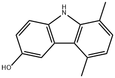 6-hydroxy-1,4-dimethylcarbazole 结构式