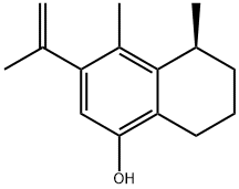 (S)-5,6,7,8-TETRAHYDRO-4,5-DIMETHYL-3-(1-METHYLETHENYL)NAPHTHALEN-1-OL 结构式