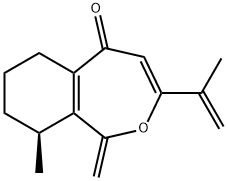 (9S)-6,7,8,9-Tetrahydro-9-methyl-1-methylene-3-(1-methylvinyl)-2-benzoxepin-5(1H)-one 结构式