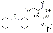 N-[(1,1-二甲基乙氧基)羰基]-O-甲基-L-丝氨酸与 N-环己基环己胺的化合物 结构式
