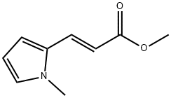 (E)-Methyl 3-(1-Methyl-1H-pyrrol-2-yl)acrylate 结构式