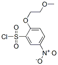 2-(2-Methoxyethoxy)-5-nitrobenzenesulfonyl chloride 结构式