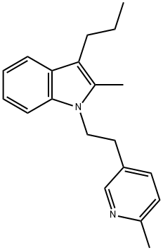 2-Methyl-1-[2-(6-methylpyridin-3-yl)ethyl]-3-propyl-1H-indole 结构式